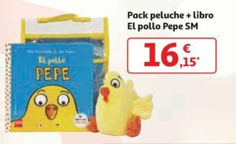 Alcampo Pack peluche + Libro El Pollo Pepe SM oferta