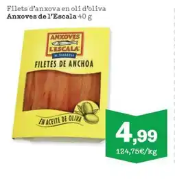 Sorli ANXIVES DE L'ESCALA Filets d'anxova en oli d'oliva oferta