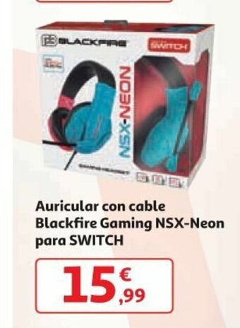 Alcampo Auricular con cable Blackfire Gaming NSX-Neon Para Switch oferta
