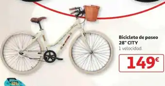 Alcampo Bicicleta de paseo 28" City oferta