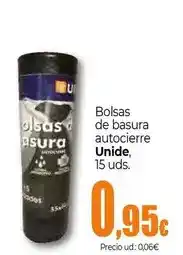 Unide Supermercados Unide - bolsas de basura autocierre oferta