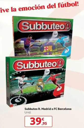 Alcampo Subbuteco R. Madrid o FC Barcelona oferta