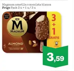 Sorli MAGNUM ametlla o xocolata blanca oferta
