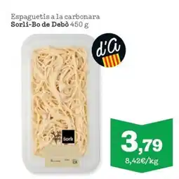 Sorli Espaguetis a la carbonara Sorli-Bo de Debò oferta