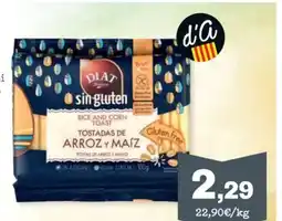 Sorli DIAT Torrades d'arròsi blat sense gluten oferta