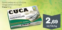 Sorli CUCA Sardinetes en oli d'oliva verge extra ecològic oferta