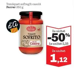 Sorli FERRER Tomàquet sofregit casolà oferta