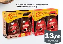 Sorli NESCAFE Cafè soluble natural o descafeïnat oferta