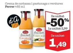 Sorli FERRER Crema de carbassa i pastanaga o verdures oferta