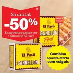 Sorli EL PAVO En aquestes pastes per a canalons oferta