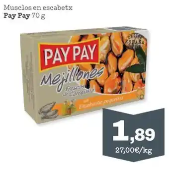 Sorli PAY PAY Musclos en escabetx oferta