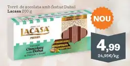 Sorli LACASA Torró de xocolata amb festuc Dubai oferta