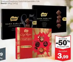 Sorli NESTLE Bombons Creations, Dark Sublime 85% o 70% oferta