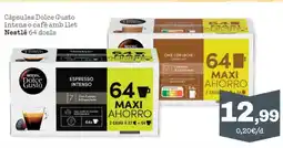 Sorli NESTLE Càpsules Dolce Gusto intens o cafè amb llet oferta