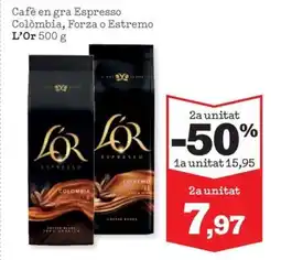 Sorli L'OR Cafè en gra Espresso Colòmbia, Forza o Estremo oferta