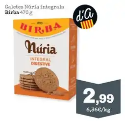 Sorli BIRBA Galetes Núria integrals oferta