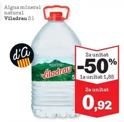 Sorli VILADRAU Aigua mineral natural oferta