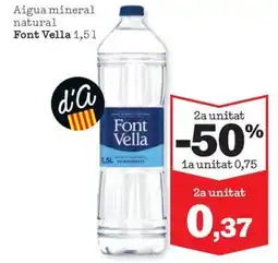 Sorli FONT VELLA Aigua mineral natural oferta