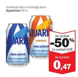 Sorli AQUARIUS Isotònic zero o taronja zero oferta