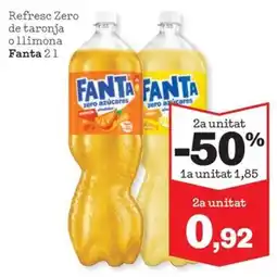 Sorli FANTA Refresc Zero de taronja ollimona oferta
