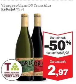 Sorli REFORJAT Vi negre o blanc DO Terra Alta oferta
