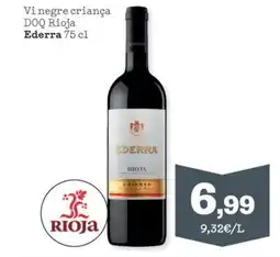 Sorli EDERRA Vi negre criança DOQ Rioja oferta