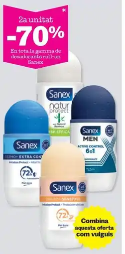 Sorli SANEX En tota la gamma de desodorants roll-on oferta