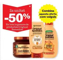 Sorli GARNIER En tota la gamma de productes Original Remedies oferta