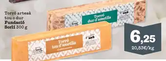 Sorli SORLI Torró artesà tou o dur Fundació oferta