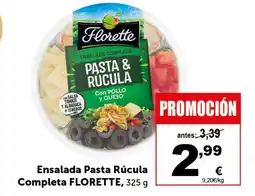 Masymas FLORETTE Ensalada Pasta Rúcula Completa oferta