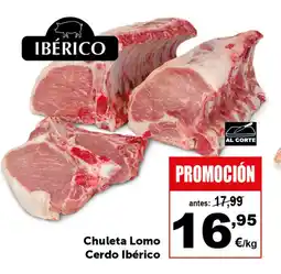 Masymas Chuleta Lomo Cerdo Ibérico oferta