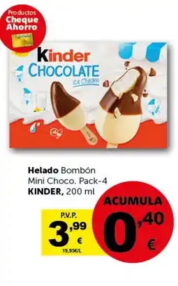 Masymas KINDER Helado Bombón Mini Choco oferta