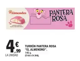 E.Leclerc EL ALMENDRO Turrón pantera rosa oferta