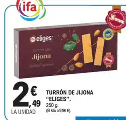 E.Leclerc ELIGES Turrón de jijona oferta