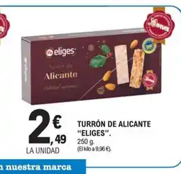 E.Leclerc ELIGES Turrón de alicante oferta