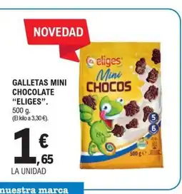E.Leclerc ELIGES Galletas mini chocolate oferta