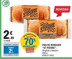 E.Leclerc ST PIERRE Pan de burguer oferta