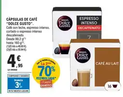 E.Leclerc DOLCE GUSTO Cápsulas de café oferta