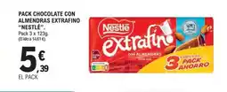 E.Leclerc NESTLÉ Pack chocolate con almendras extrafino oferta