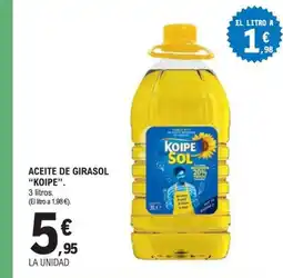 E.Leclerc KOIPE Aceite de girasol oferta