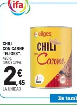 E.Leclerc ELIGES Chili con carne oferta