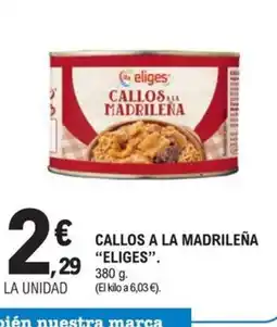 E.Leclerc ELIGES Callos a la madrileña oferta