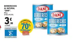 E.Leclerc DANI Berberechos al natural oferta
