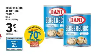 E.Leclerc DANI Berberechos al natural oferta
