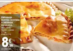 E.Leclerc Empanada rústica redonda elaborada en galicia oferta