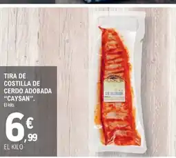 E.Leclerc CAYSAN Tira de costilla de cerdo adobada oferta