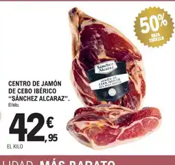 E.Leclerc SÁNCHEZ ALCARAZ Centro de jamón de cebo ibérico oferta