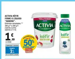 E.Leclerc DANONE Activia kéfir firme o líquido oferta