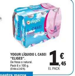 E.Leclerc ELIGES Yogur líquido l casei oferta