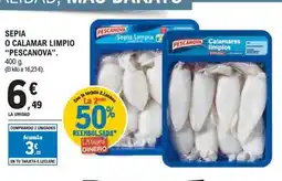E.Leclerc PESCANOVA Sepia o calamar limpio oferta